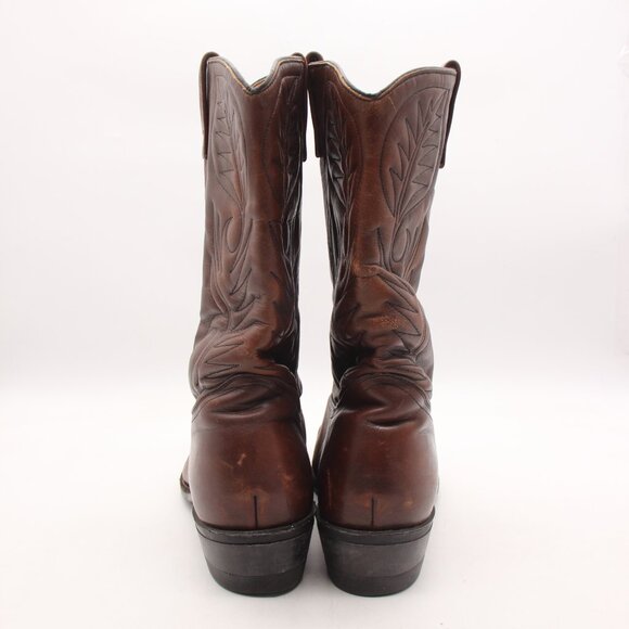 Red Wing Boots Pecos Men's 14 D Work Cowboy Boots Pull On Brown Leather 9801 - Picture 6 of 12